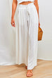 Moxidress Drawstring Elastic Waist Wide Leg Baggy Pants(5 Colors Available)