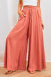 Moxidress Drawstring Elastic Waist Wide Leg Baggy Pants(5 Colors Available)