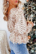 Moxidress Crewneck Long sleeve Sparkly Sequin Tops