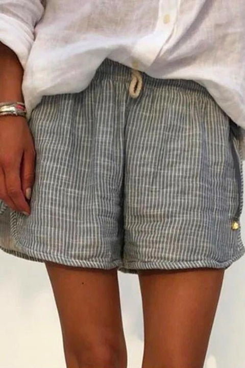 Moxidress Stripes Wide Leg Shorts