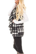 Moxidress Pockets Plaid Jacket Vest