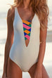 Moxidress Fashion Color Ropes Cut Out One-piece Swimwear