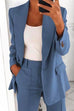 Moxidress One Button Solid Office Blazer Jacket