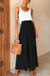 Moxidress Elastic Waist Wide Leg Palazzo Pants