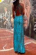 Moxidress Criss Cross Open Back Tie Dye Maxi Dress